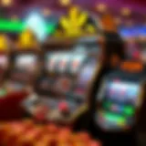 Visual representation of slot machine mechanics