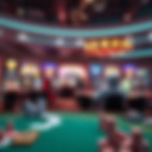 Diverse Gaming Options in Online Casinos Virtual casino gaming experience showcasing various games