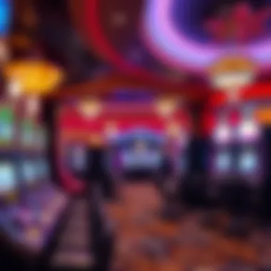 Atmosphere of Lucky Eagle Casino Atmospheric view of the casino interior