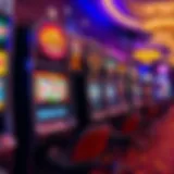 Vibrant slot machine display showcasing diverse themes.