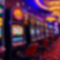 Vibrant slot machine display showcasing diverse themes.