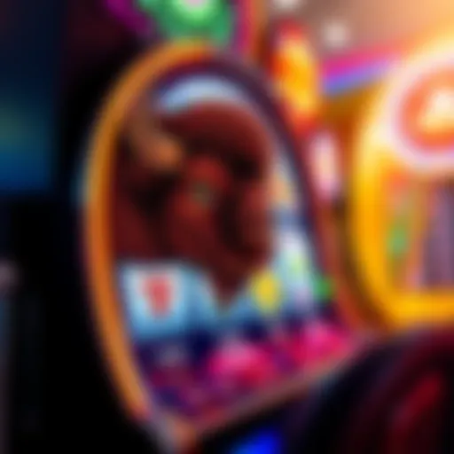 Vibrant Graphics of the Bison Slot Machine A detailed view of the bison slot machine showcasing its vibrant graphics and symbols