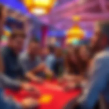 Vibrant Casino Night Experience in Morgantown A group enjoying a lively night out at a local casino