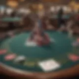 An elegant poker table set in Perryville Casino