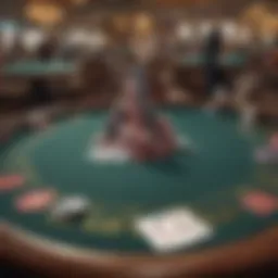 An elegant poker table set in Perryville Casino
