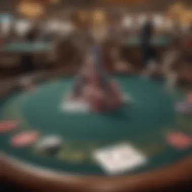 An elegant poker table set in Perryville Casino