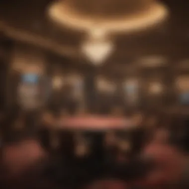 Atmospheric view of Perryville Casino's poker area