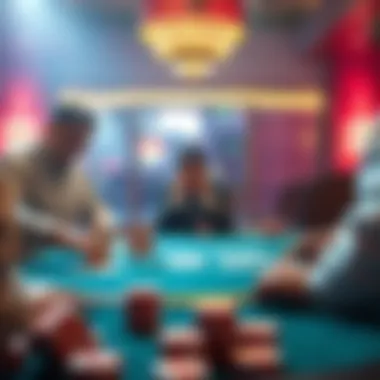 Dynamic gameplay scene of three-player Spades