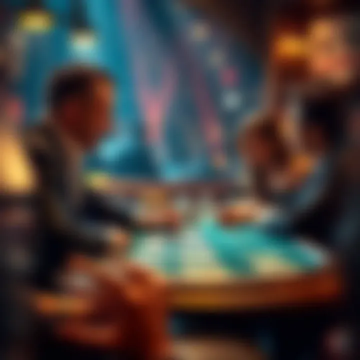 Social interaction among three players in Spades