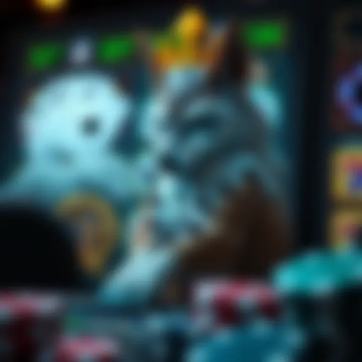 Immersive Game Interface of Wolf Slots Visual representation of Wolf Slots game interface