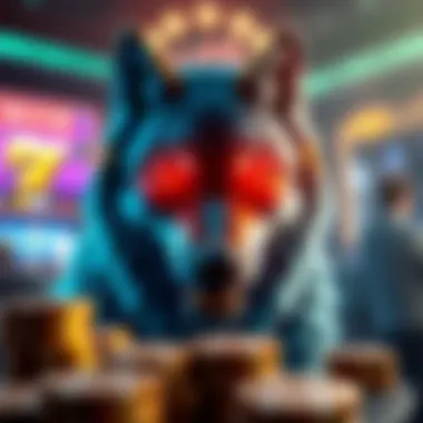 Thematic Symbols in Wolf Slots Illustration of themed symbols in Wolf Slots