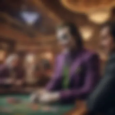The Lively Atmosphere of Joker Casino Guests enjoying the lively atmosphere of the Joker Casino