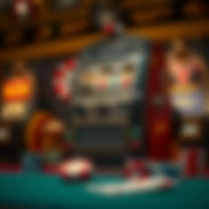 A vintage slot machine emblematic of the early gambling era.