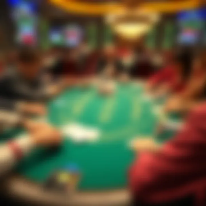 Strategy in Action at Virtual Poker Strategic gameplay on a virtual poker table showcasing player decisions