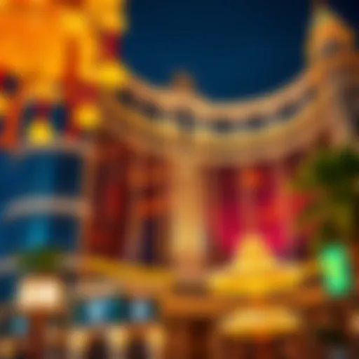 Architectural Marvel of Luxury Accommodation Stunning facade of the new hotel in Las Vegas