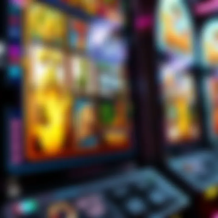 Intricate Game Interface Close-up of the Olympus slot machine interface