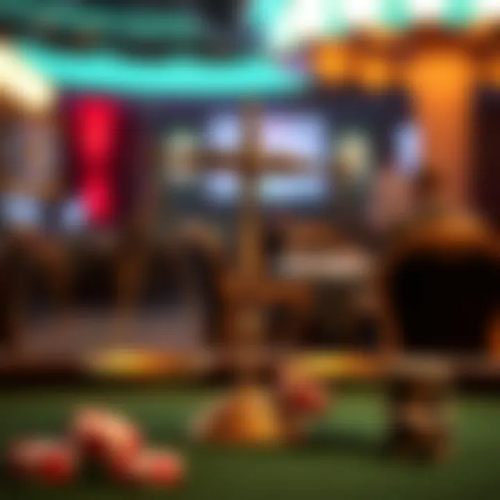 Balancing Entertainment and Risk A balanced scale representing entertainment and risk in gambling