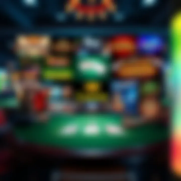 Top Platforms for Table Games A collage of popular online gaming platforms.