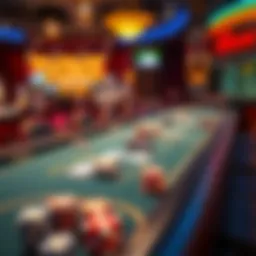 A virtual gaming table showcasing various game types.