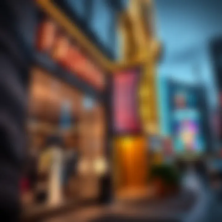 Luxurious storefront on the Las Vegas Strip showcasing high-end fashion