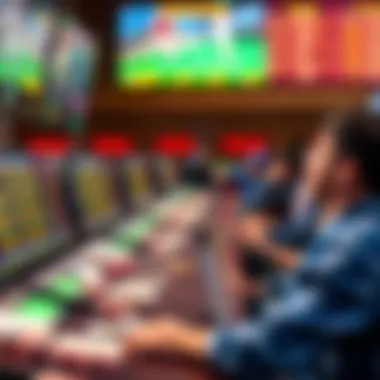 A dynamic representation of sports betting with live updates and analytics.