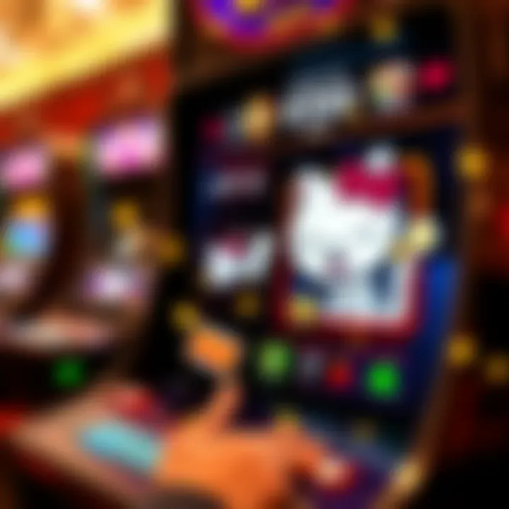 User Interface of Kitty Slot Apps Engaging user interface of a modern kitty slot machine app