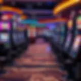 A vibrant display of various slot machines at Firekeepers Casino showcasing diverse themes and features.