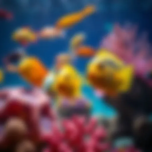 Colorful Fish and Coral in Online Slots Vibrant underwater scene showcasing colorful fish and coral