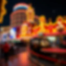 Elegant view of Fremont Casino at night