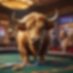 Golden Buffalo casino game interface showcasing vibrant graphics