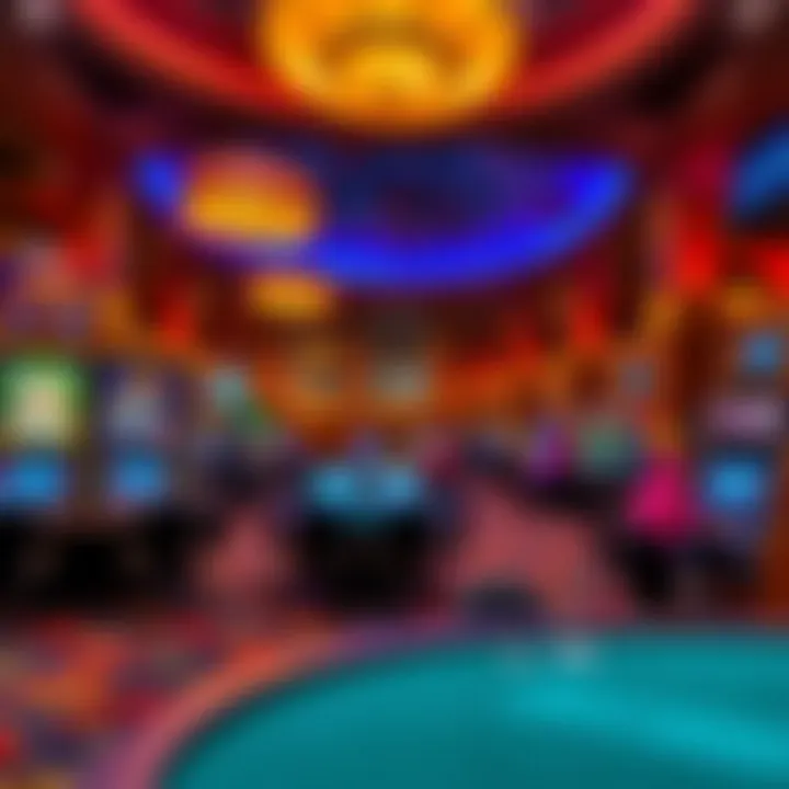 Luxurious Gaming Area at Great Wolf Lodge Casino Luxurious gaming area with vibrant decor