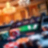 User interface of a high roller casino app showcasing dynamic gameplay