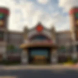 Exterior view of the Horseshoe Casino showcasing its architectural grandeur