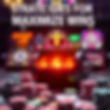 Strategies for Maximizing Wins A captivating infographic detailing strategies for maximizing wins in online slot games.