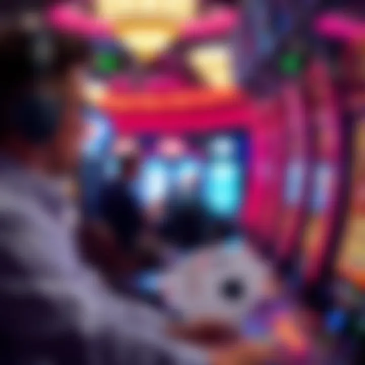 Immersive Gameplay at Jackpot Party Casino Player engaged in a thrilling Jackpot Party Casino experience