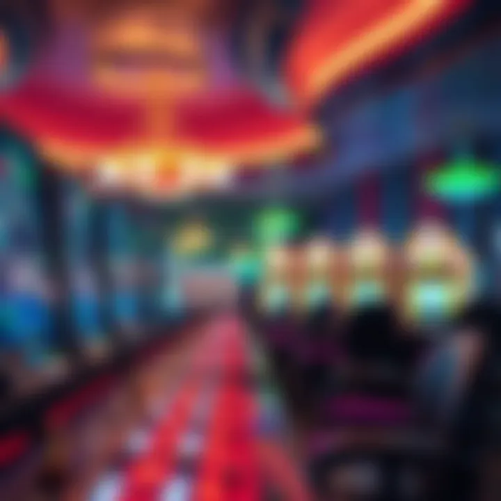 Innovative Gaming Technology at Jake's Casino High-tech gaming station highlighting modern technology