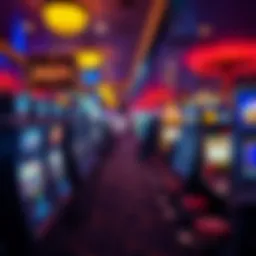 Vibrant gaming floor showcasing diverse slot machines