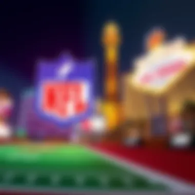 NFL and Las Vegas Connection NFL logo combined with Las Vegas skyline