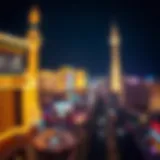 Las Vegas Strip Illuminated Spectacular view of the Las Vegas Strip at night