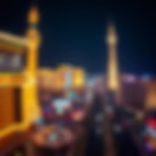 Las Vegas Strip Illuminated Spectacular view of the Las Vegas Strip at night