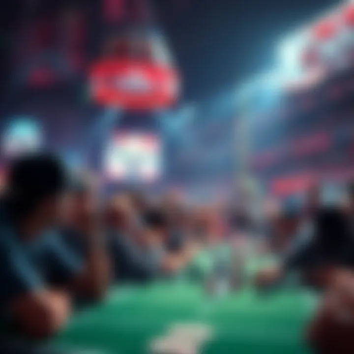 NFL Game Viewing Party Atmosphere A vibrant crowd gathered for an NFL game viewing party