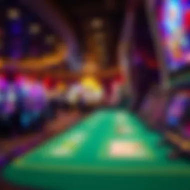 Exciting gaming floor in a Las Vegas casino