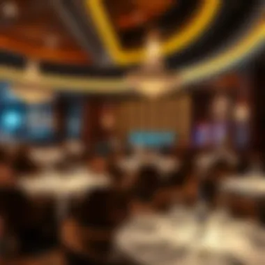 Savor Exquisite Dining Experiences at m Resort Elegant dining area at m Resort Casino featuring gourmet dishes and sophisticated ambiance