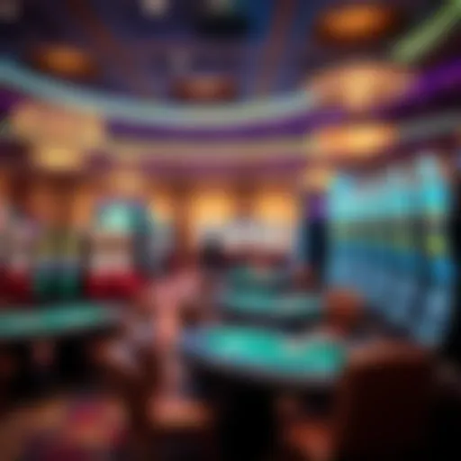 Experience the Thrill of Gaming at m Resort Luxurious gaming floor of m Resort Casino showcasing various gaming tables and slot machines