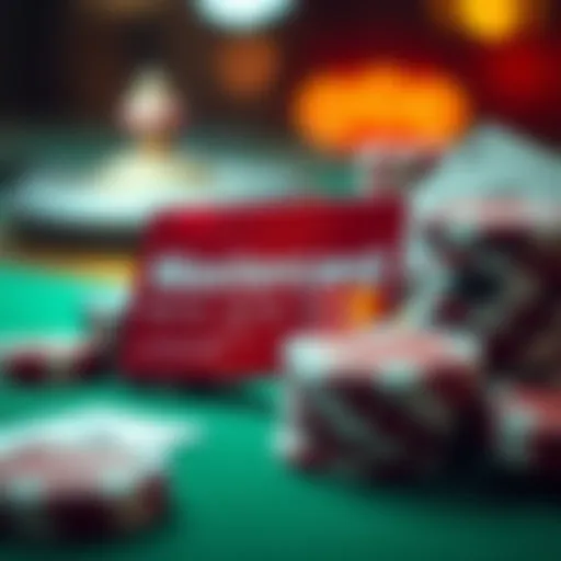 Mastercard logo integrated with poker elements