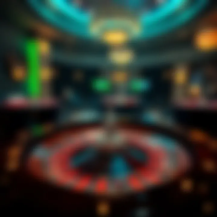 High-Stakes Roulette Game A high-stakes roulette game featuring diverse betting options