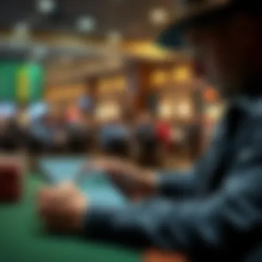 A person analyzing statistics on a tablet for betting strategies