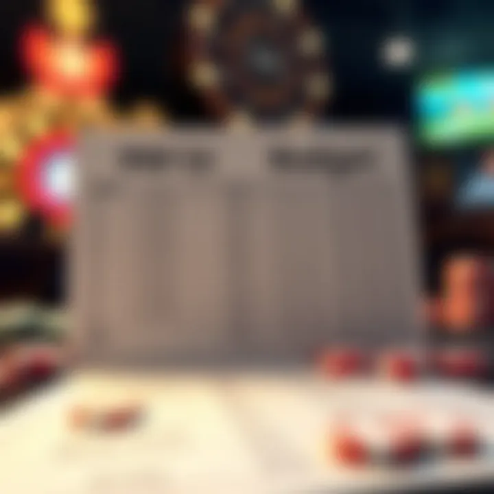 Organized Budget Sheet A well-organized budget sheet for scratch-off ticket expenses.