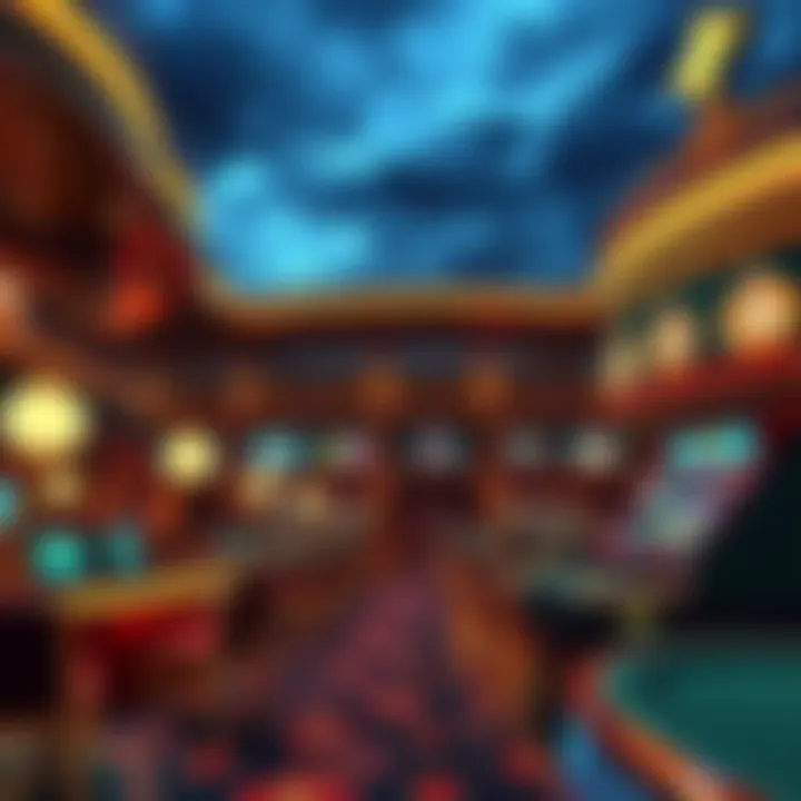 An overview of a boat casino's exterior showcasing its grandeur