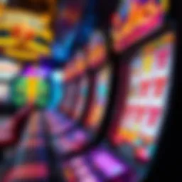 Colorful online slot machine interface